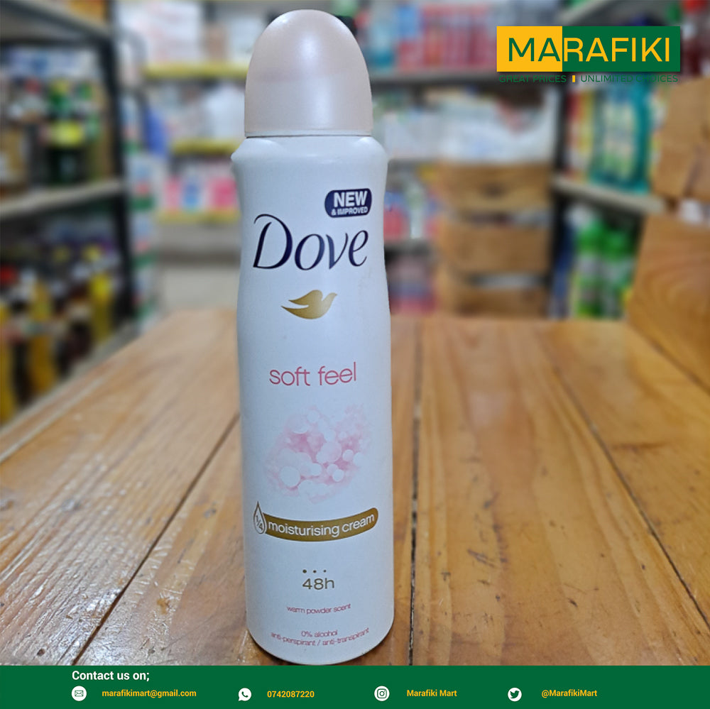 DOVE BODY SPRAY SOFT FEEL 150ML