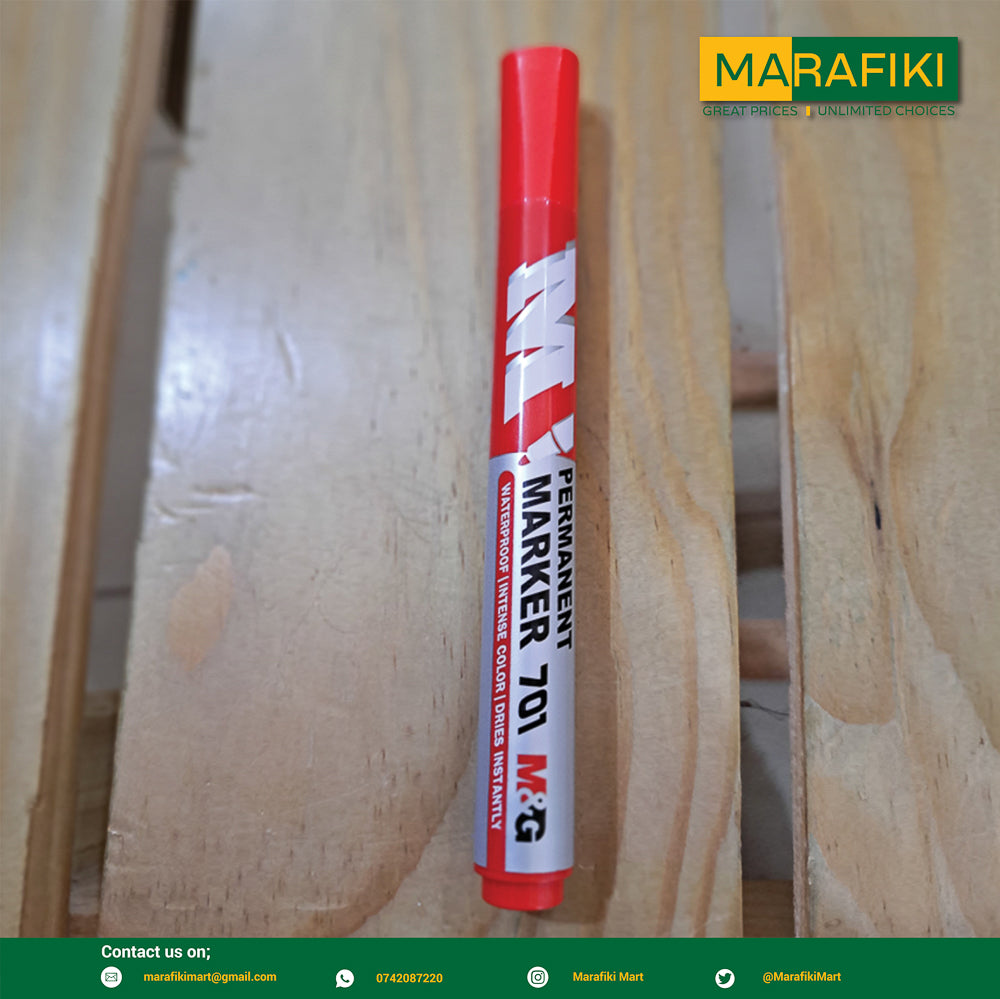 M&G PERMANENT MARKER RED