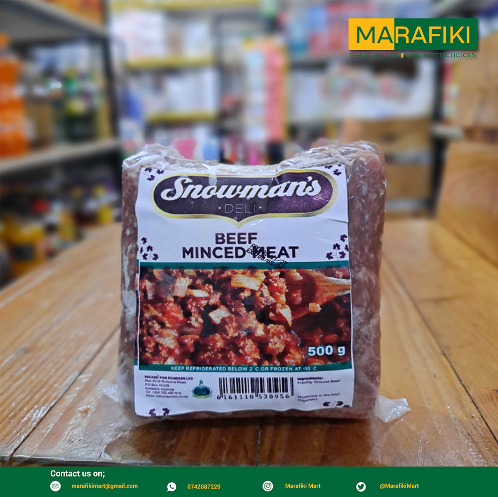 SNOWMAN MINCED BEEF 500G