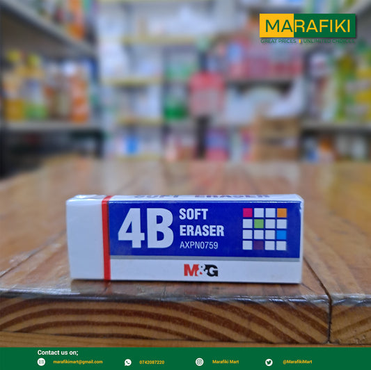 BIG SOFT WHITE ERASER 1PC