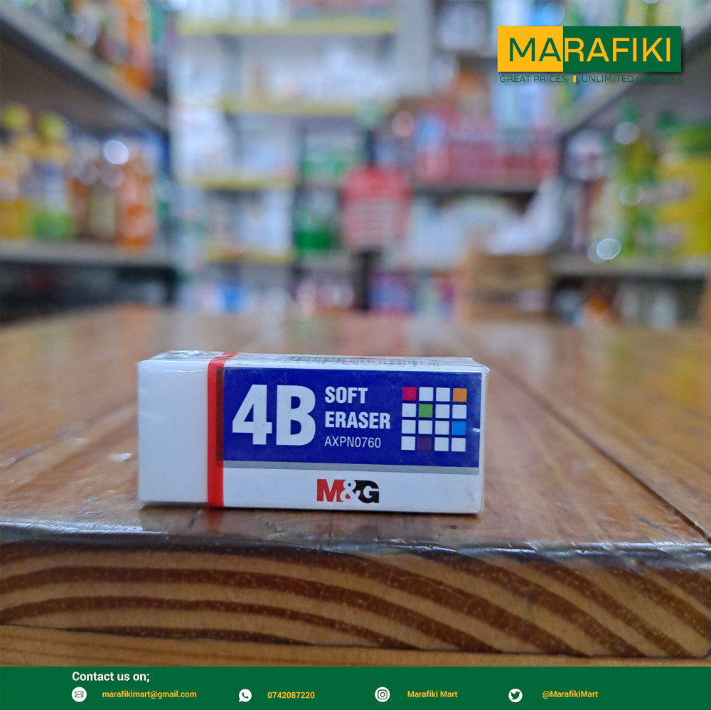 SMALL SOFT WHITE ERASER 1PC