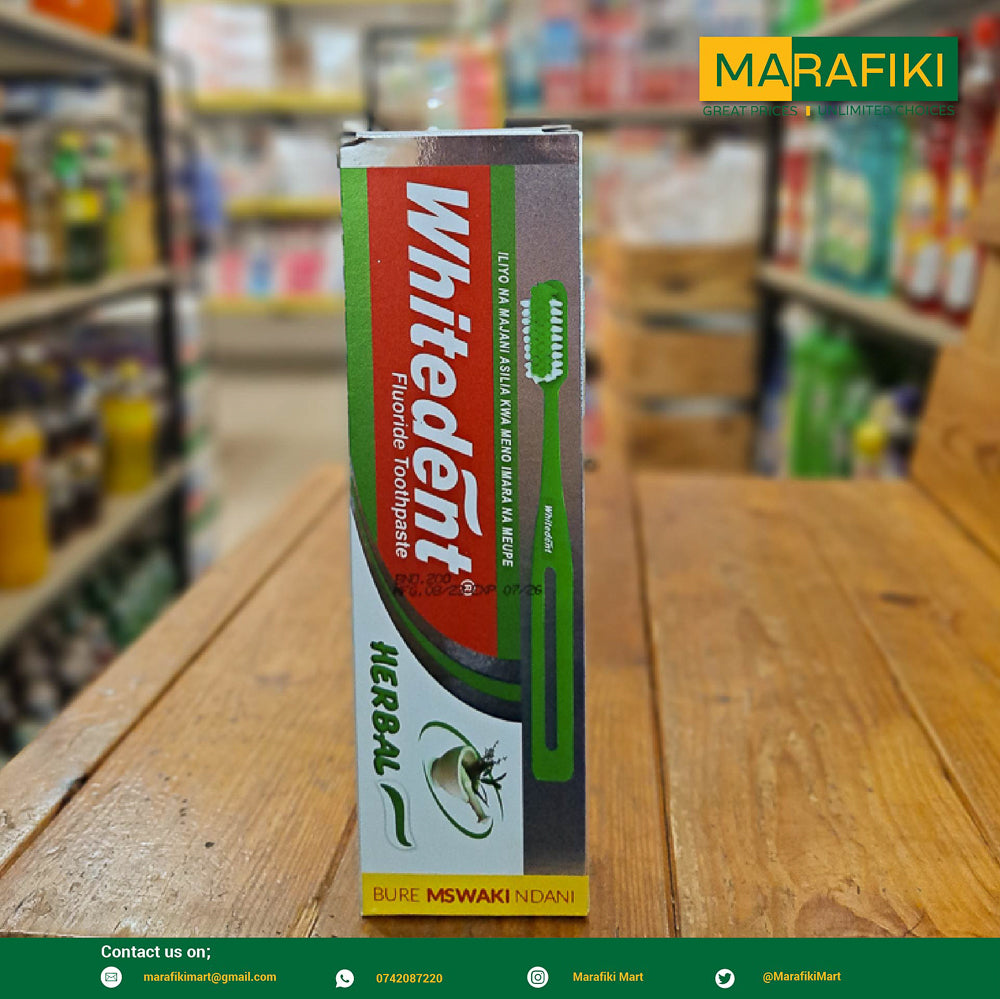 WHITEDENT FLUORIDE TOOTHPASTE HERBAL 110G