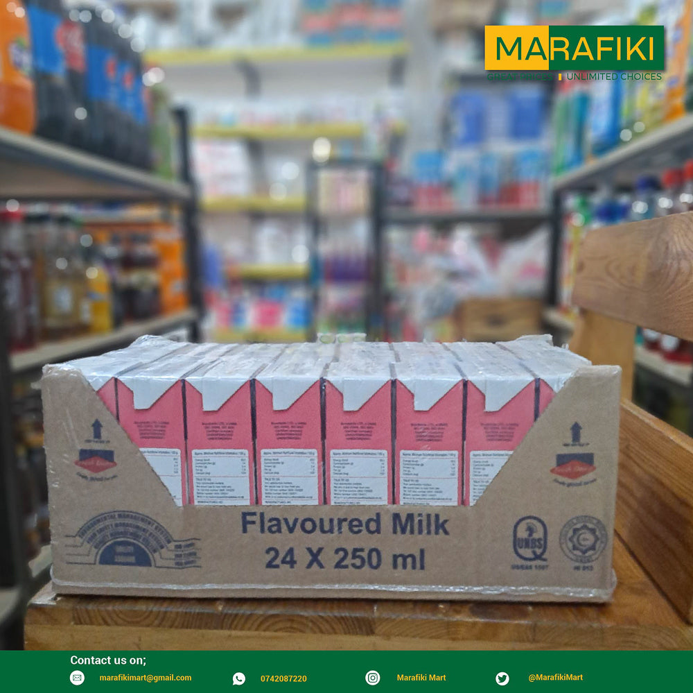 FRESH DAIRY STRAWBERRY MILK CARTON 250ML - 24PCS