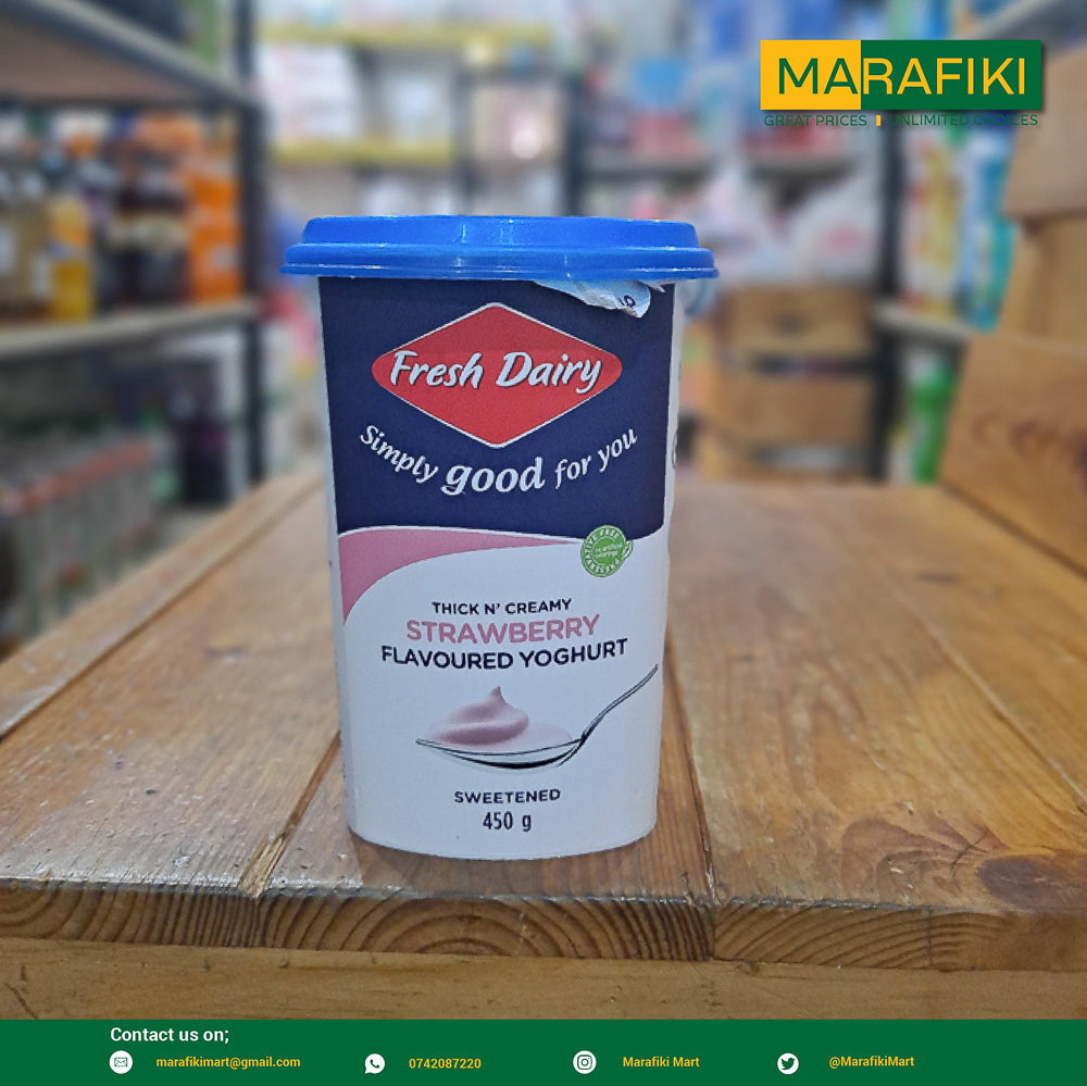 FRESH DAIRY STRAWBERRY YOGURT 450G