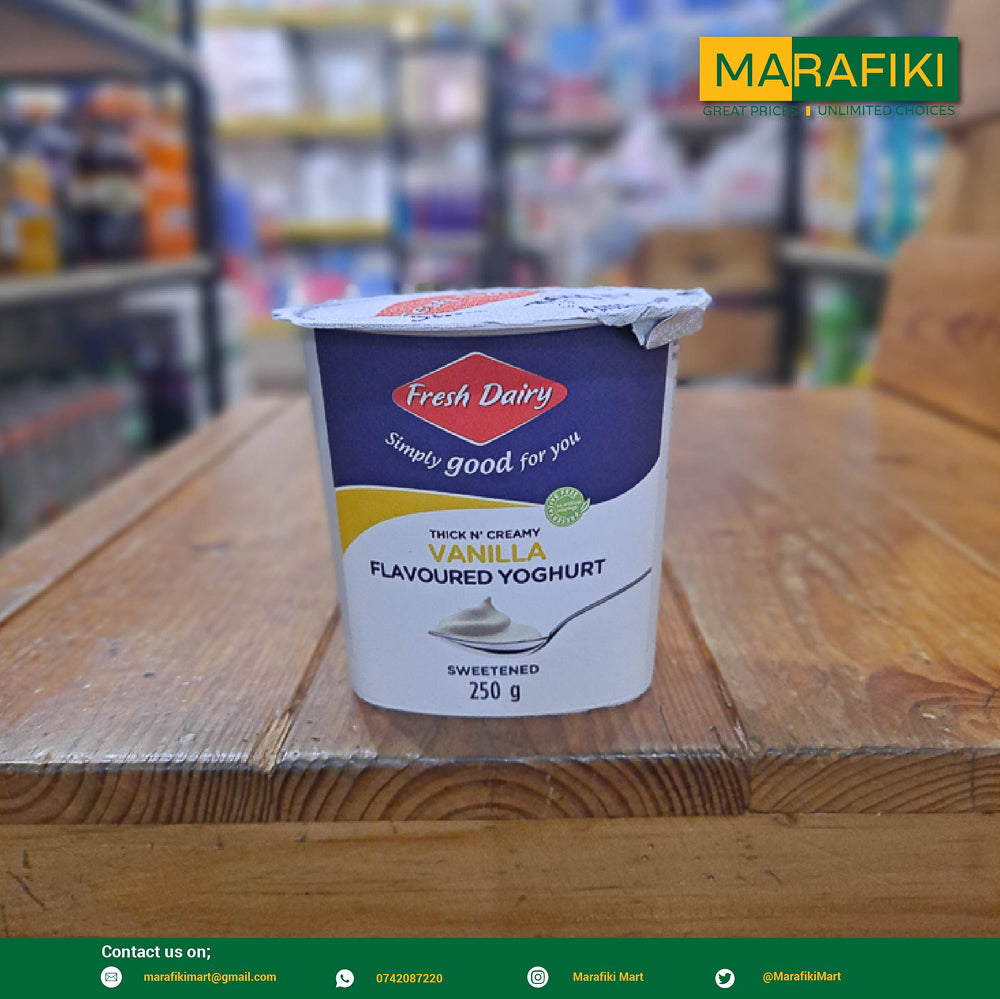 FRESH DAIRY VANILLA YOGURT 250G