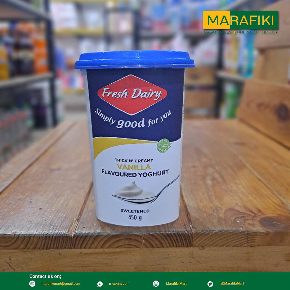 FRESH DAIRY VANILLA YOGURT 450G
