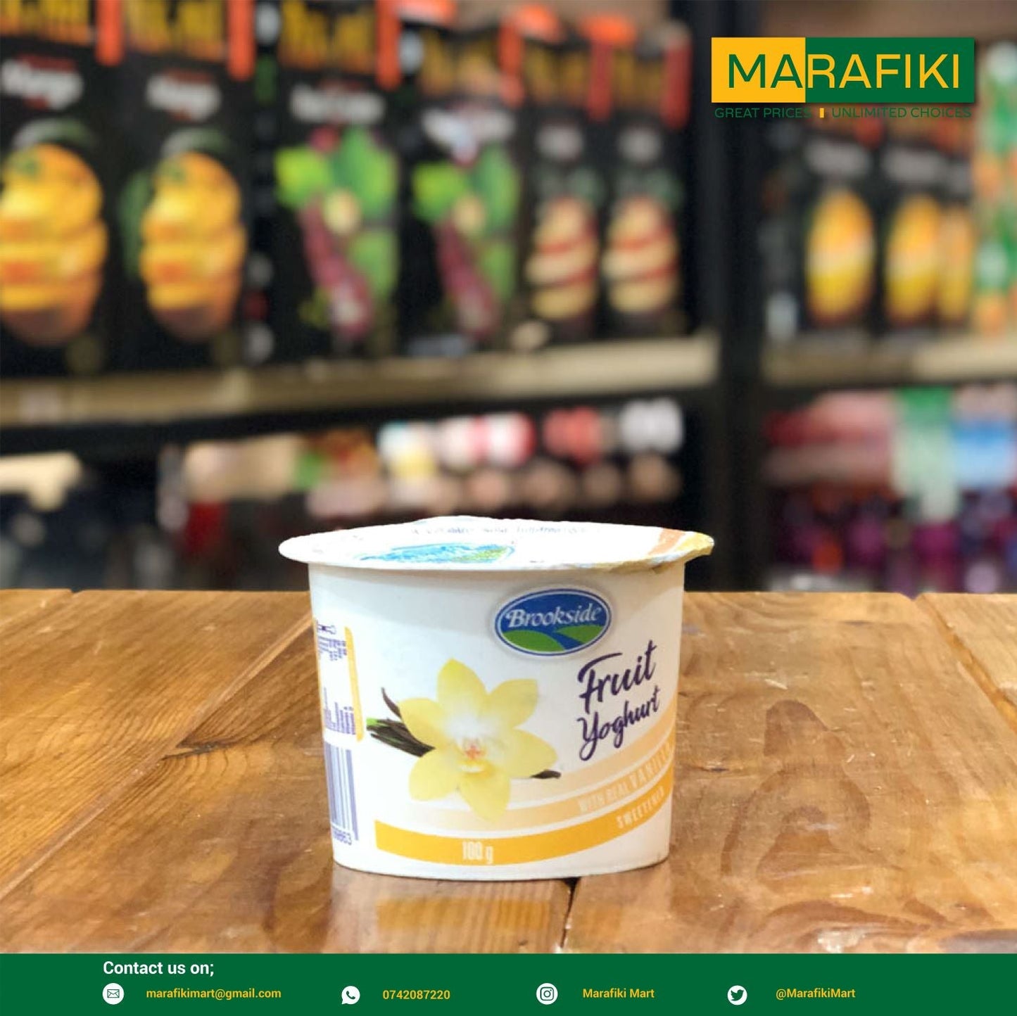 BROOKSIDE F/YOGURT REAL VANILLA 100G