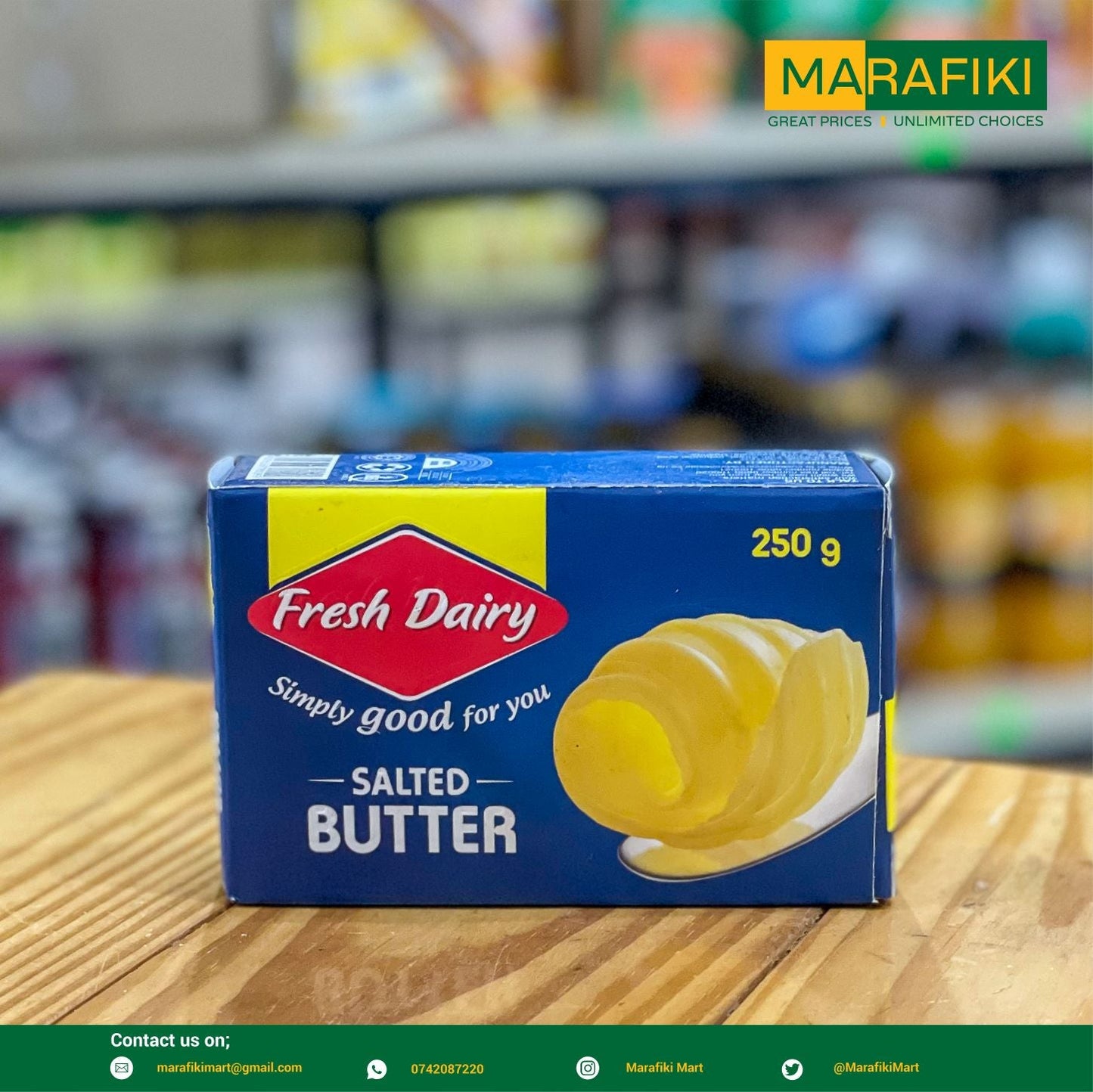 FRESH DAIRY SALTED BUTTER 250G