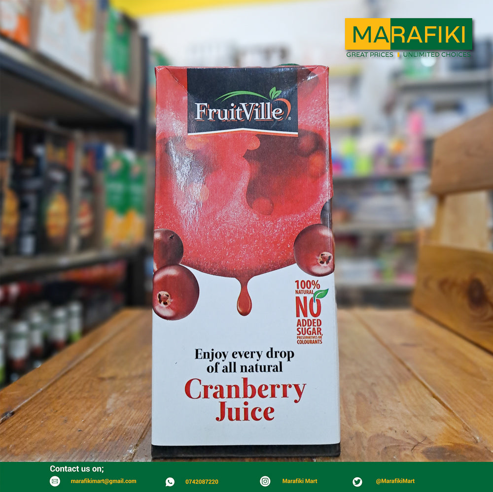 FRUITVILLE CRANBERRY JUICE 1LTR