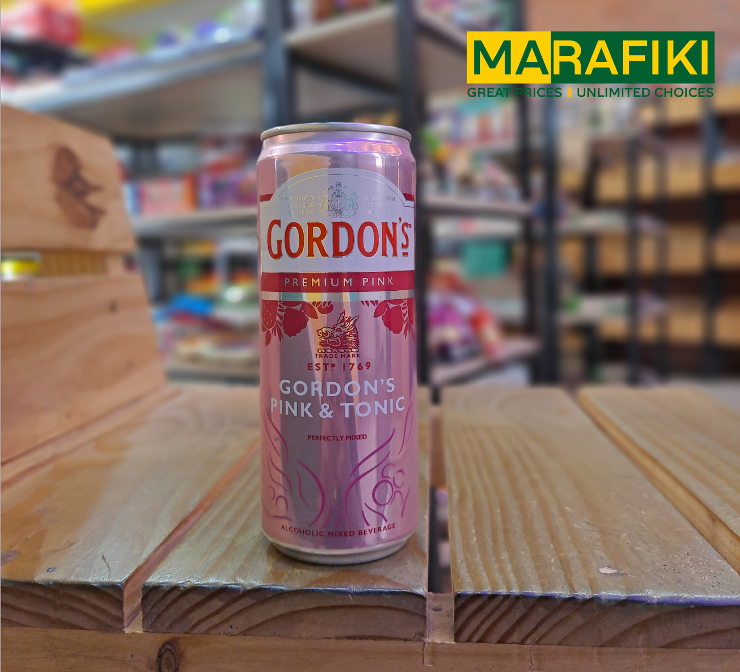 GORDON'S PINK & TONIC PREMIUM PINK 330ML