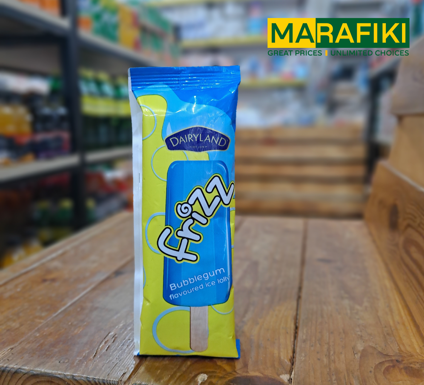 DAIRY LAND FRIZZ BUBBLEGUM BAR 70ML