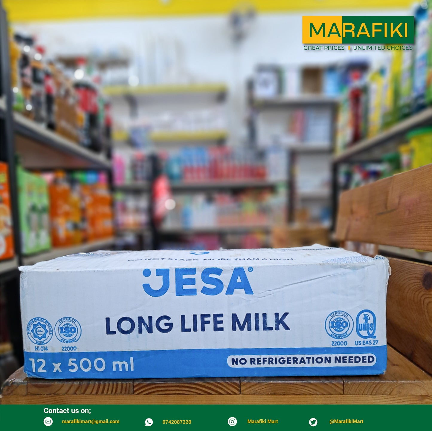 JESA LONG LIFE FULL CREAM 500ML- 12PCS