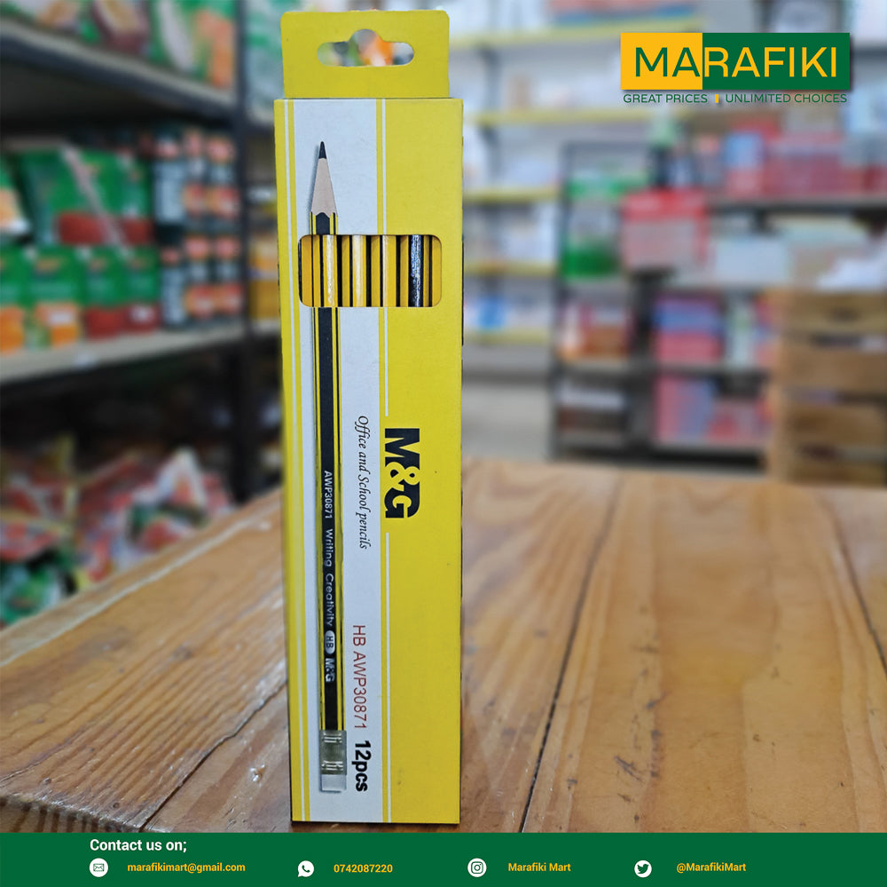 M&G AWP30871 YELLOW PENCILS 12 PCS