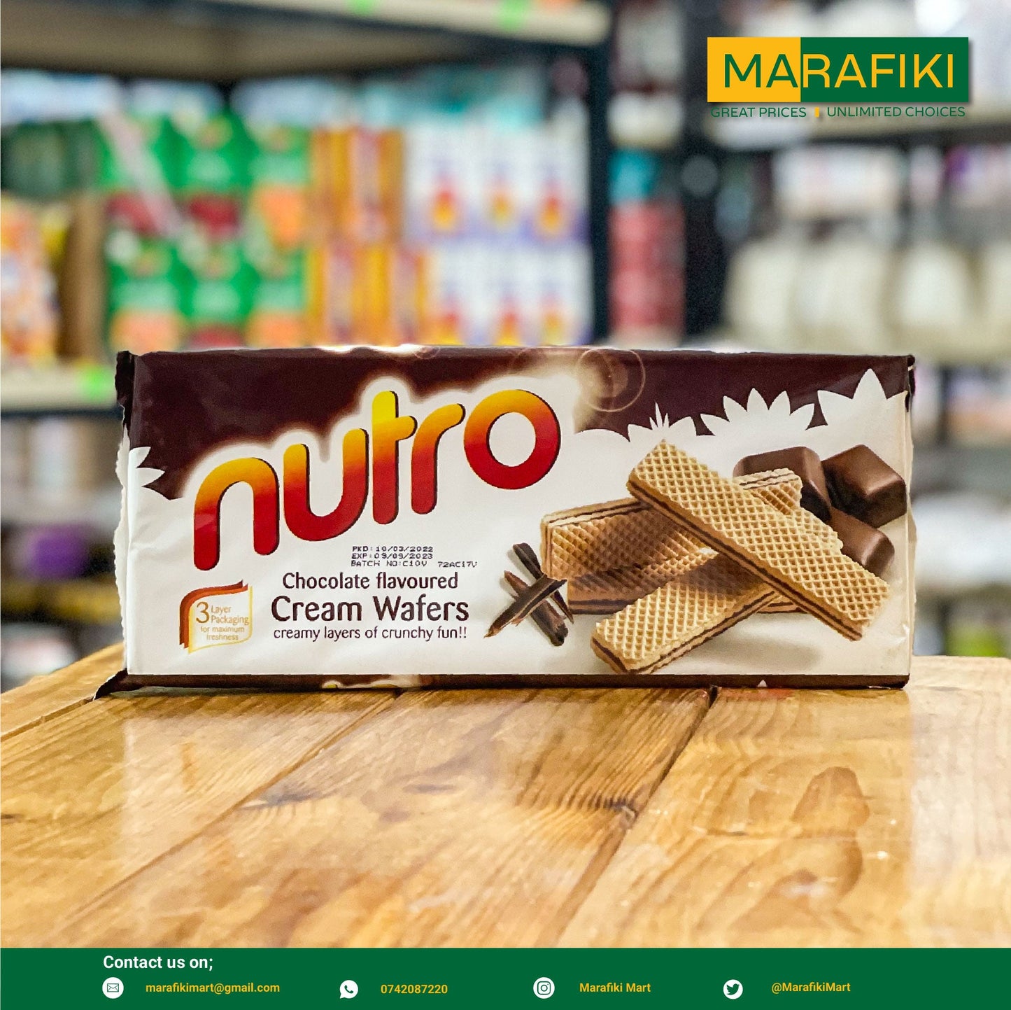 NUTRO CHOCOLATE WAFERS 73G