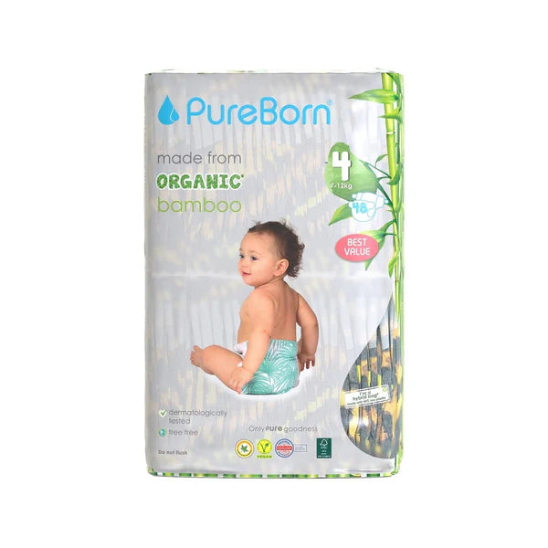 pure born diapers size 4 jumbo 48pcs