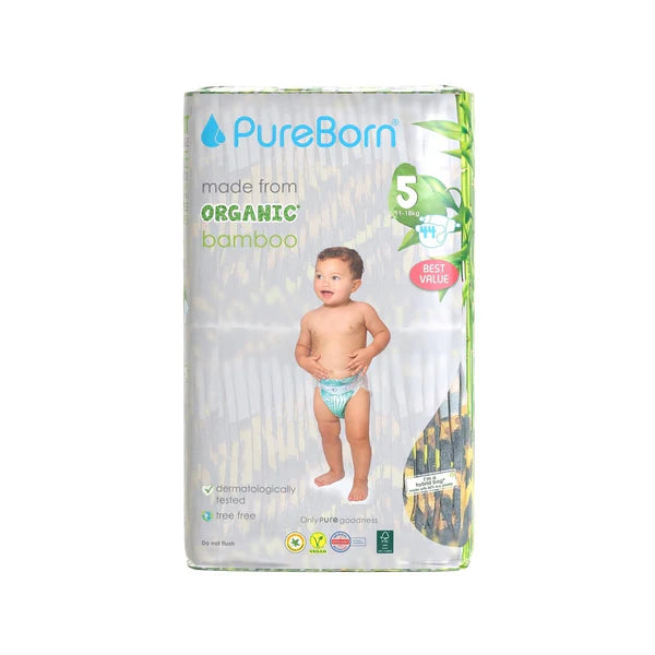 Pure born diapers size 5 jumbo 44pcs