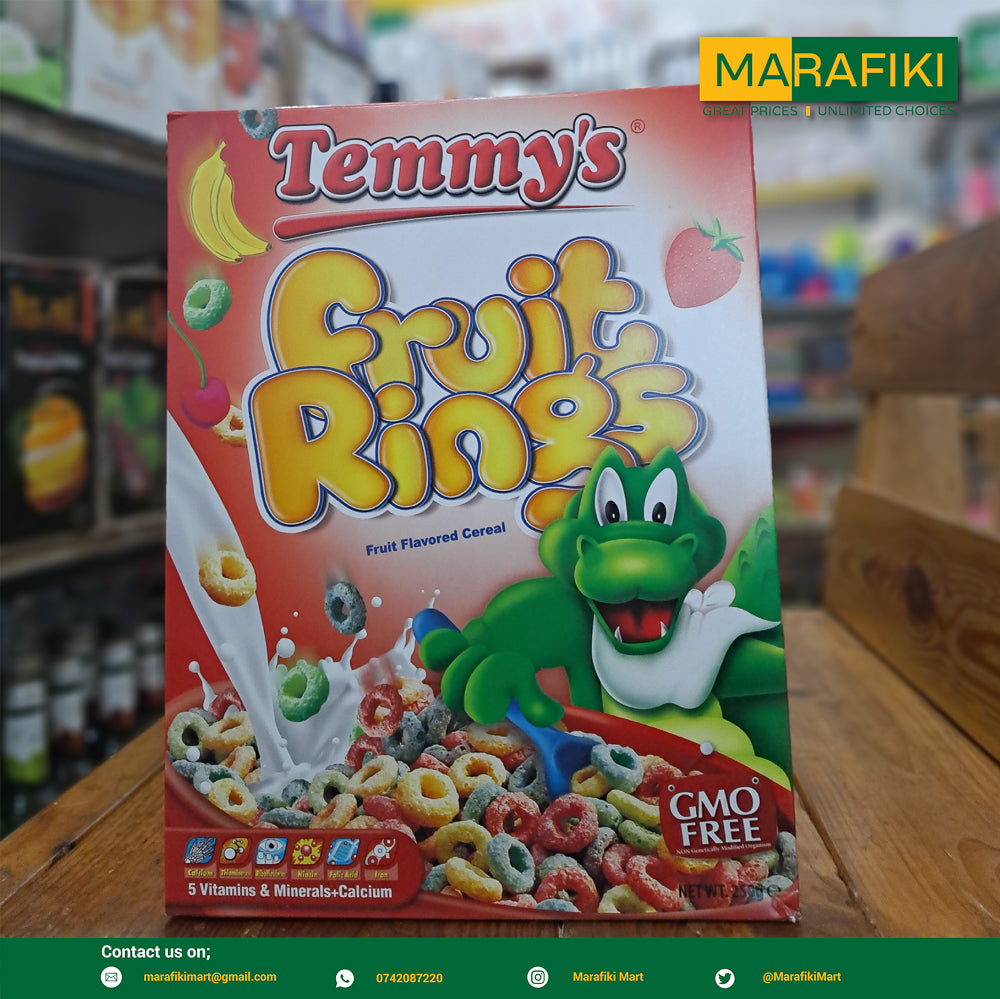 TEMMY'S FRUIT RINGS 250G