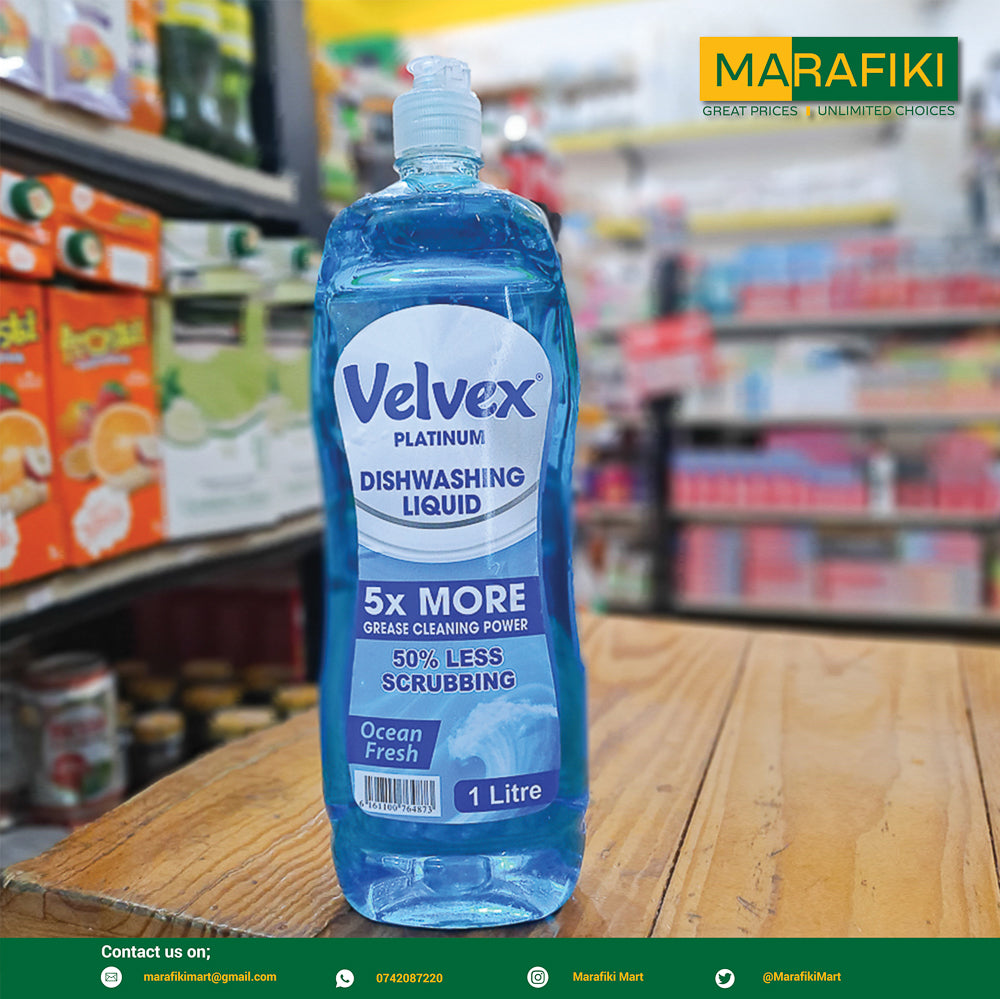 VELVEX DISH WASH LIQUID OCEAN 1L