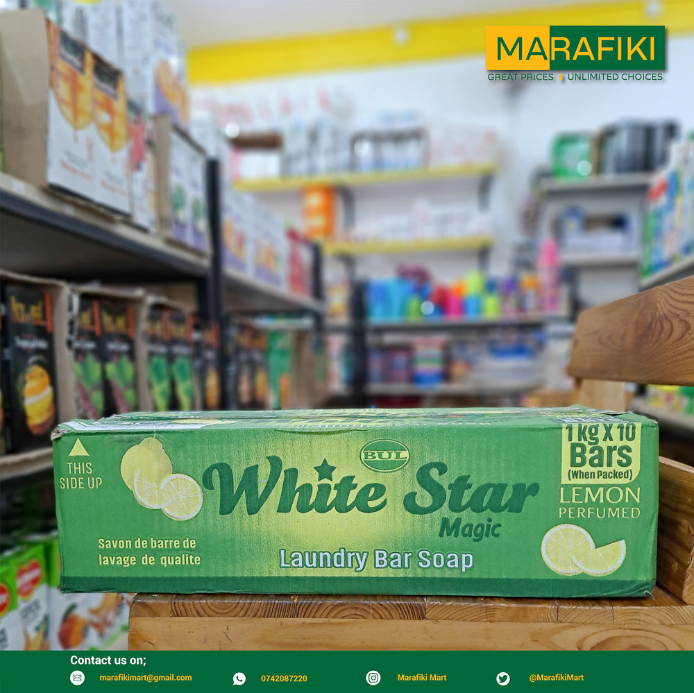 WHITE STAR MAGIC SOAP 1KG BOX 10 PCS