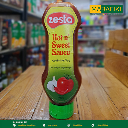 ZESTA HOT N SWEET SAUCE 700G