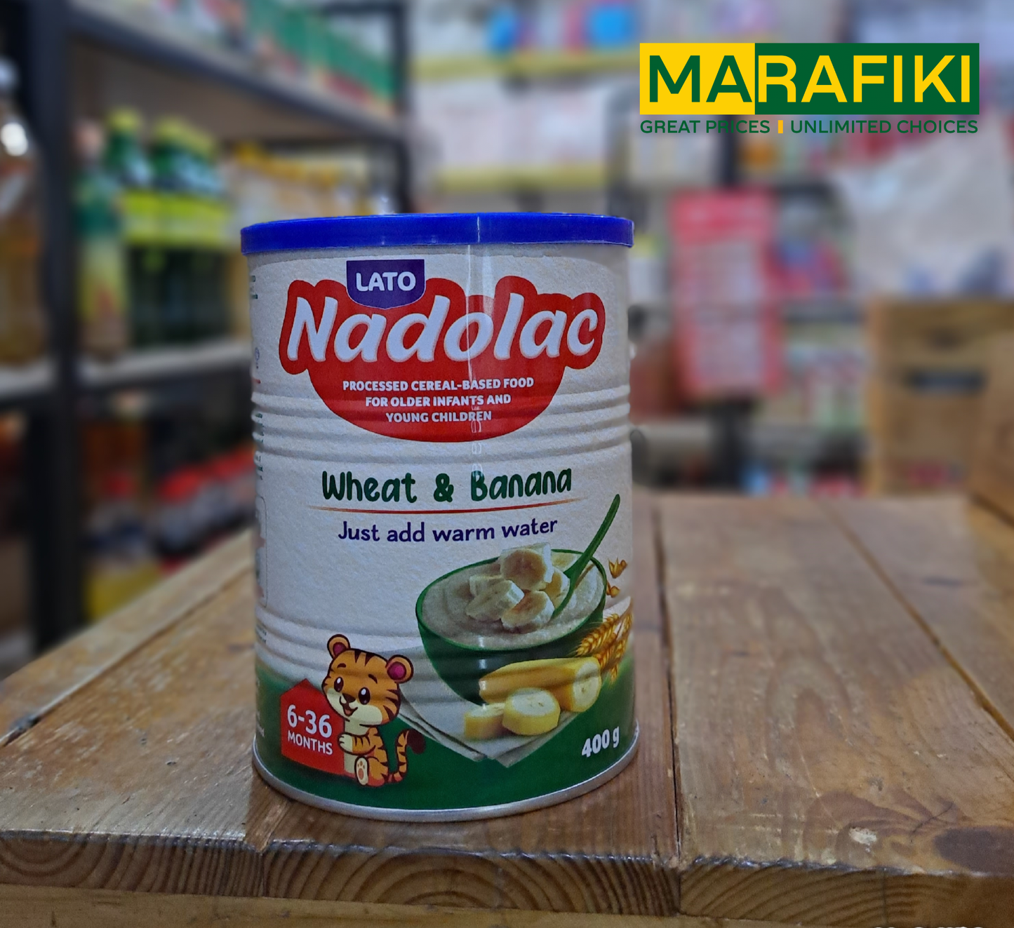 LATO NADOLAC WHEAT & BANANA 6-36 MONTH 400G