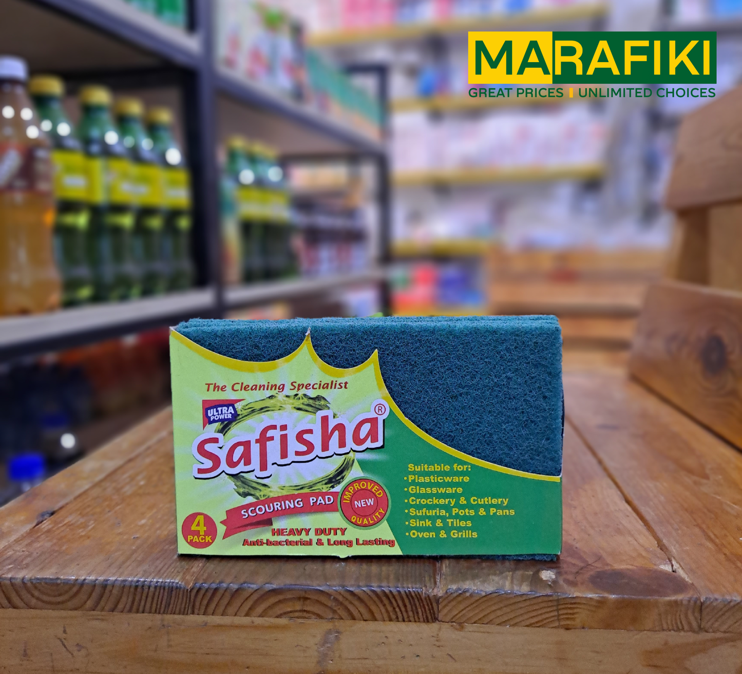 SAFISHA SCOURING PADS 4PCS