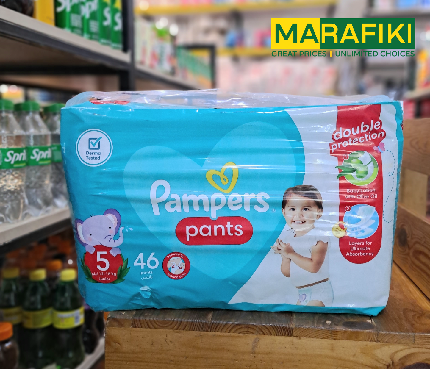 PAMPERS PANTS JUMBO 5-46PCS
