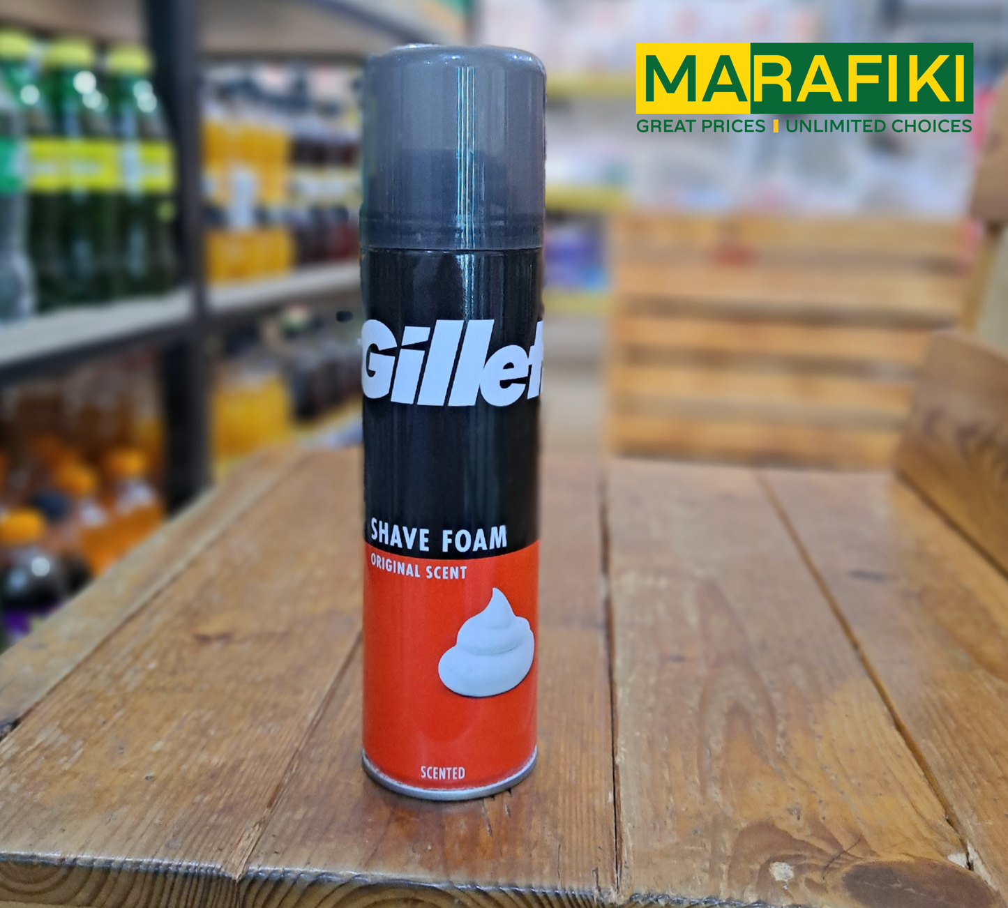 GILLETTE SHAVING FOAM ORIGINAL SCENT 200ML