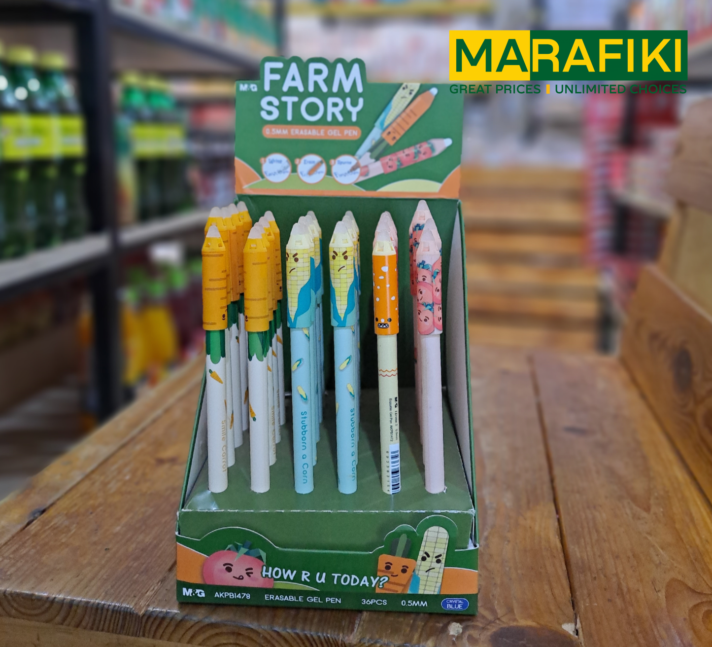 M&G ERASABLE GEL PEN FARM STORY AKPB1478