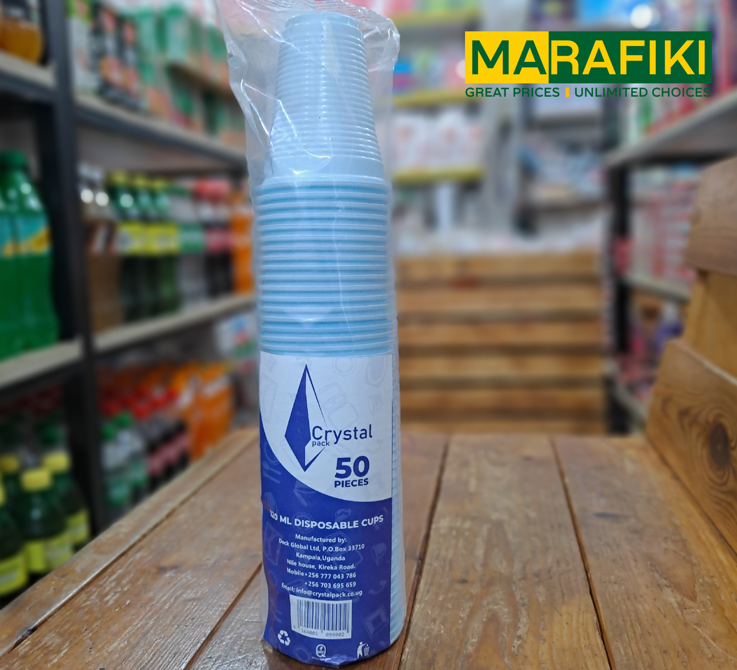 CRYSTAL PACK 120ML GLASS WHITE CUPS