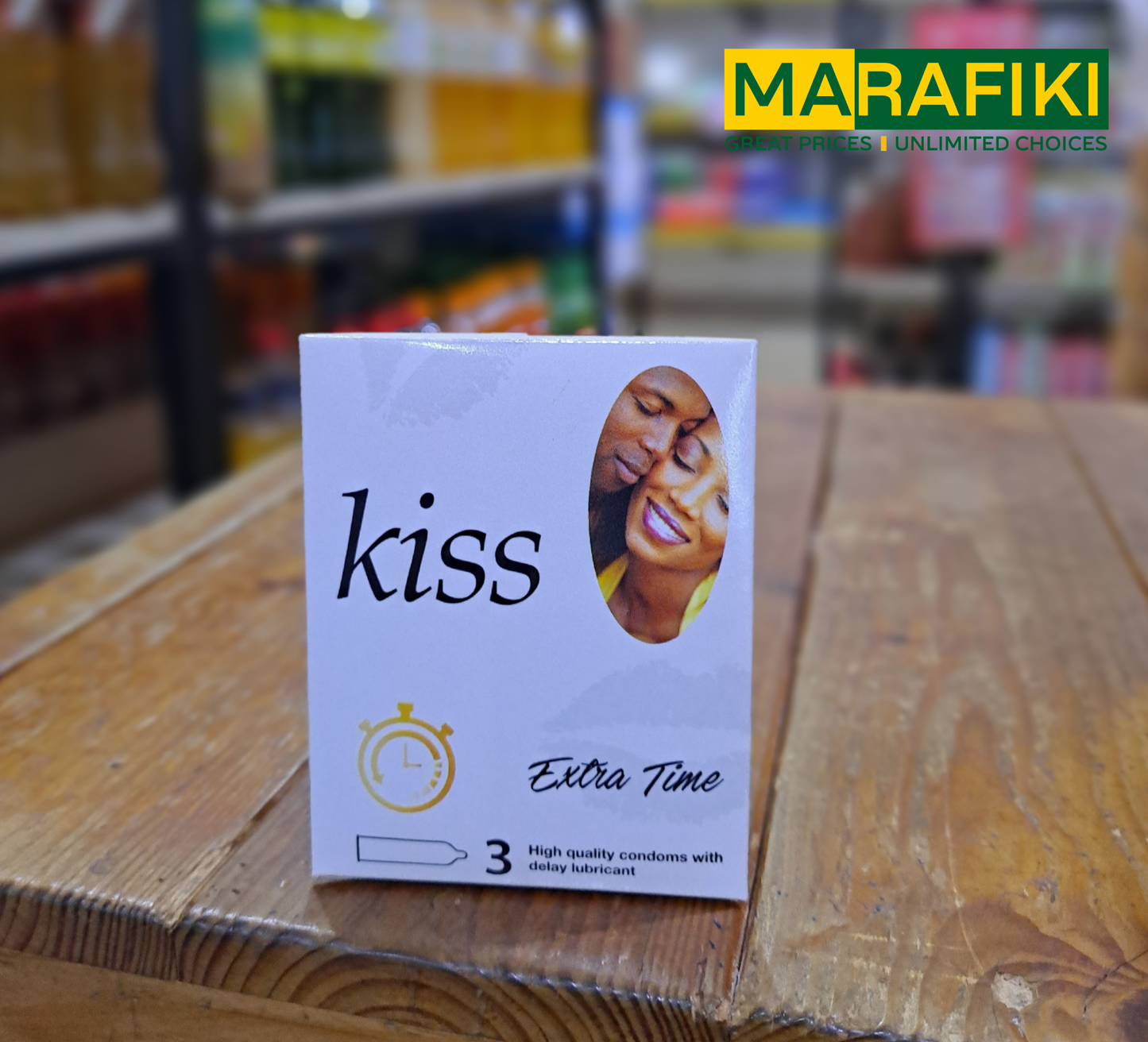 KISS CONDOMS EXTRA TIME