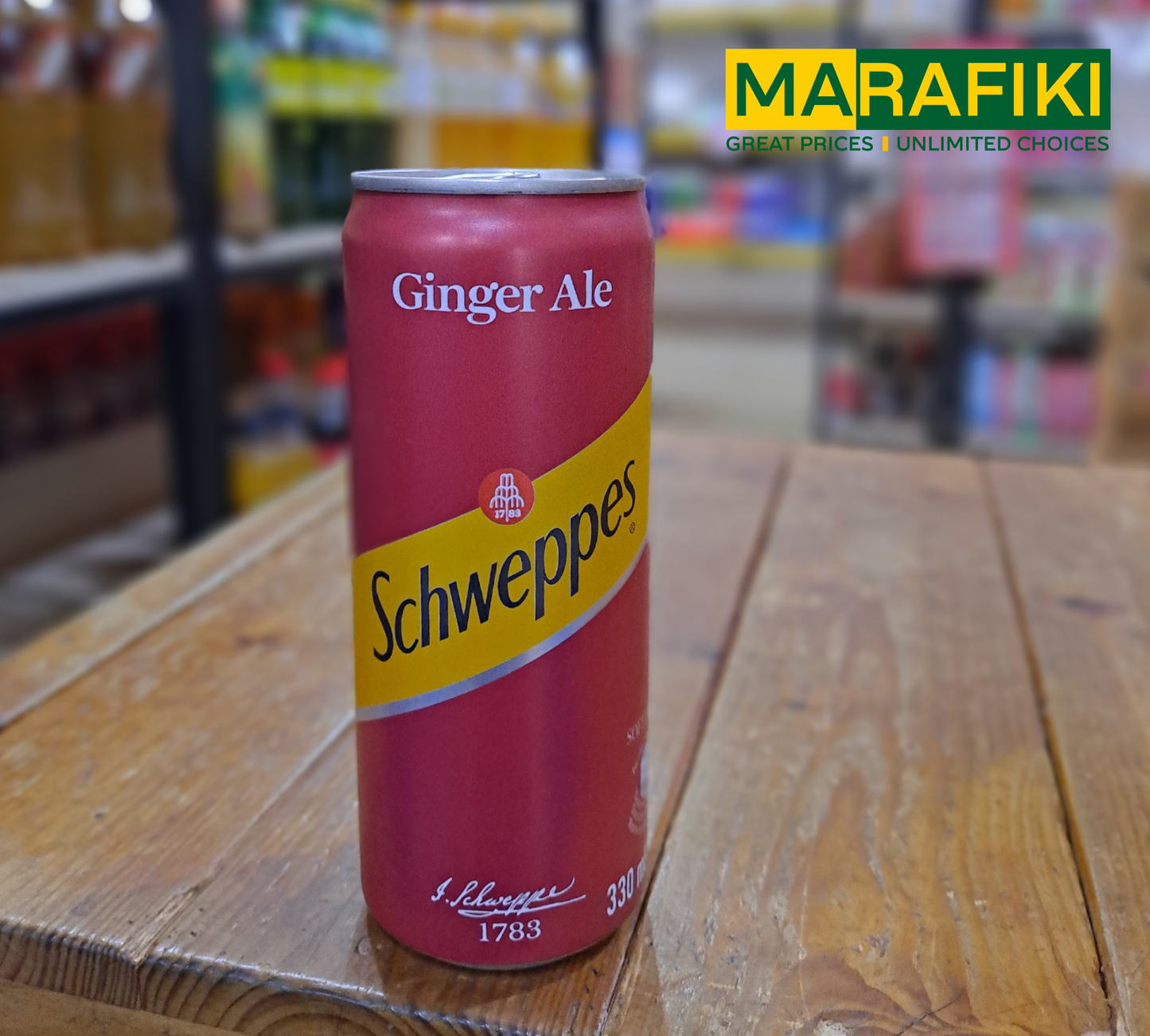 SCHWEPPES GINGER ALE SOFT DRINK 330ML