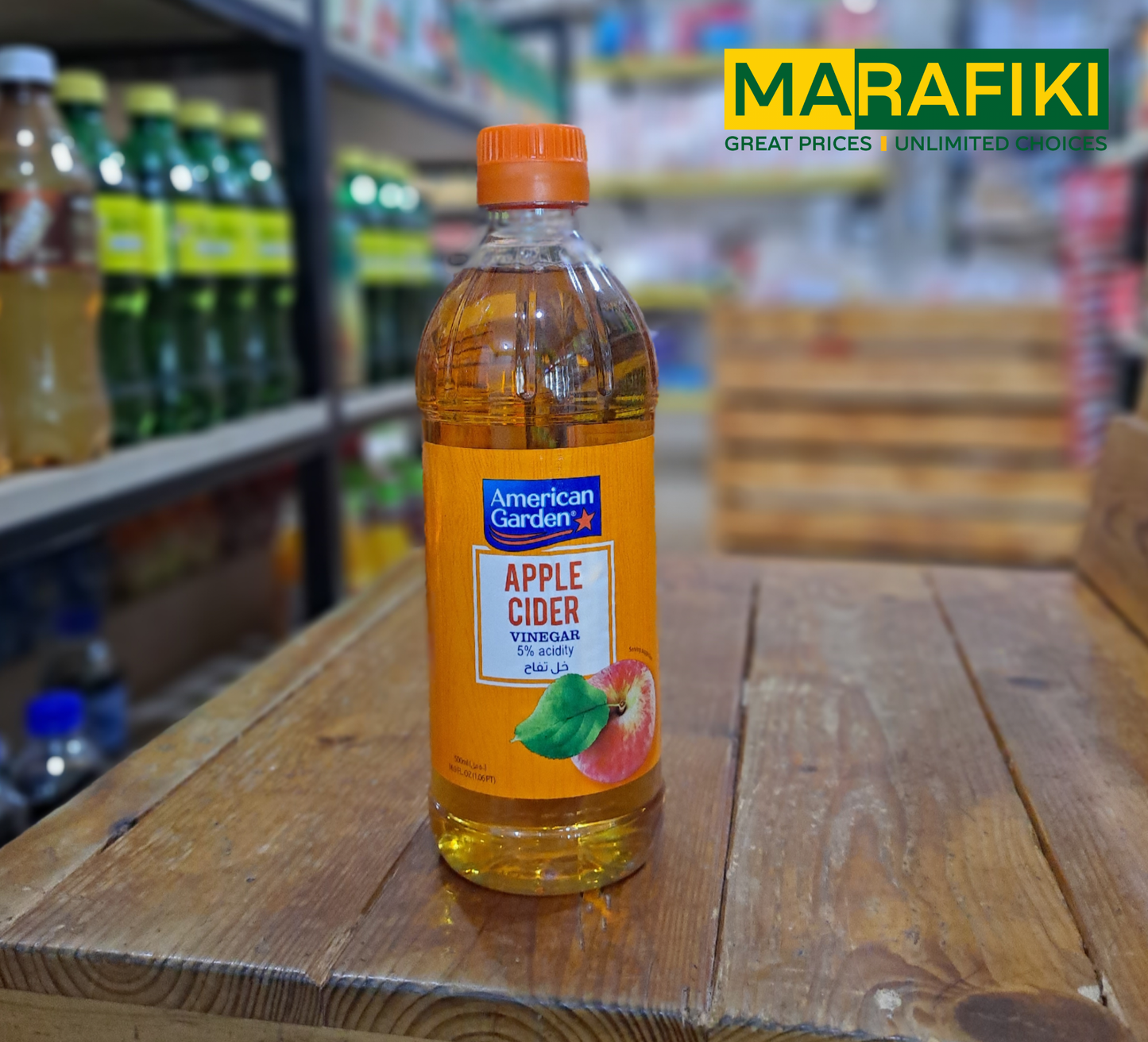 AMERICAN GARDEN APPLE CIDER VINEGAR 500ML