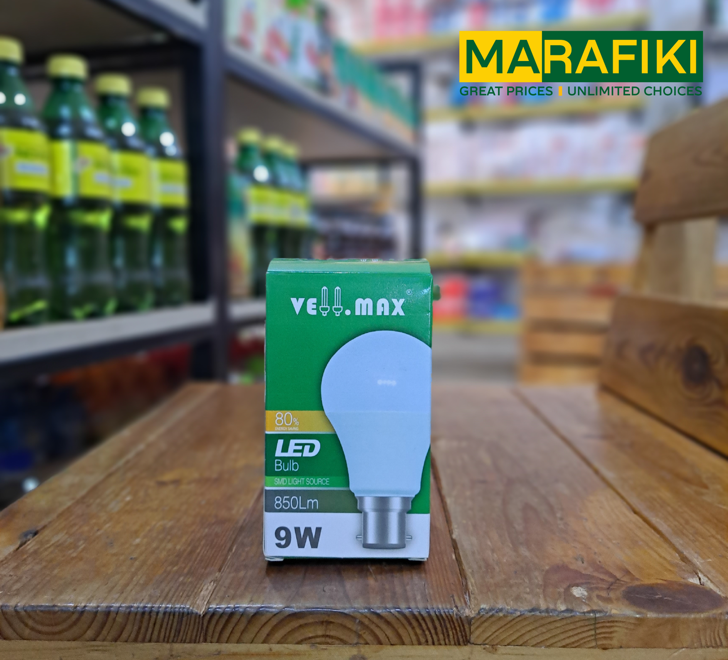 VE MAX LED BULB 9W PIN