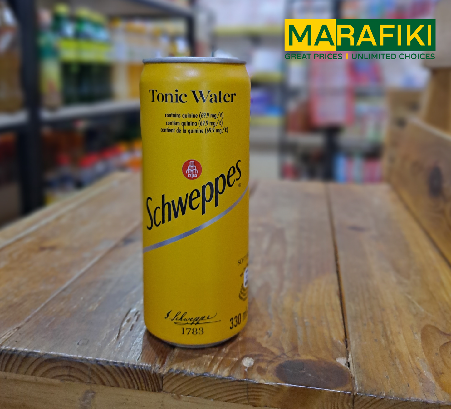 SCHWEPPES TONIC WATER SOFT DRINK 330ML