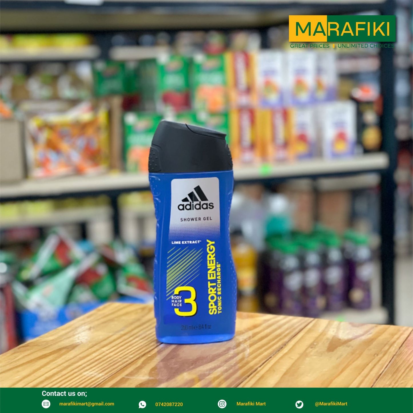 ADIDAS S/GEL SPORT ENERGY 250ML