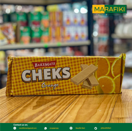 BAKEMATE CHEKS ORANGE WAFERS