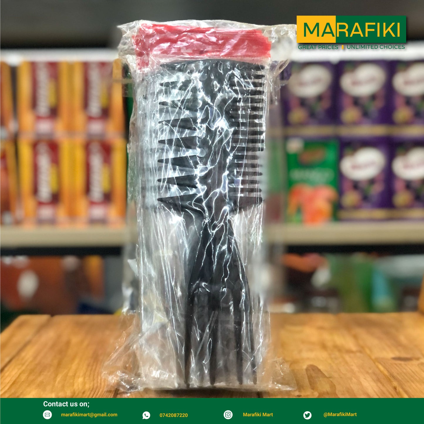 TONG BLACK HAIR COMB