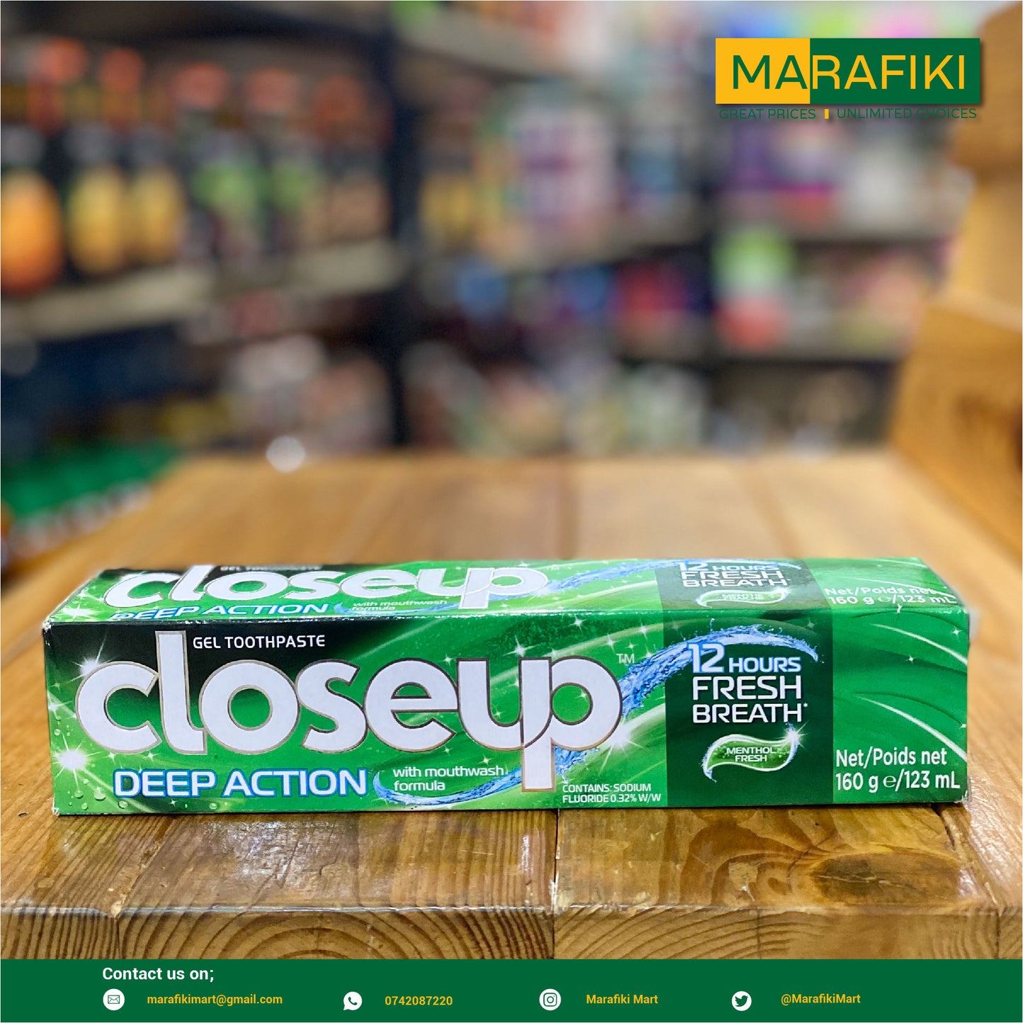 CLOSE UP DEEP ACTION TOOTH PASTE 123ML