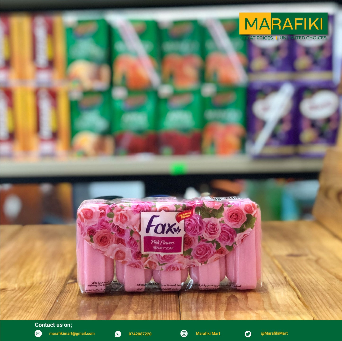 EV FAX ECOPACK 20 OUTR PINK FOWERS 60gm