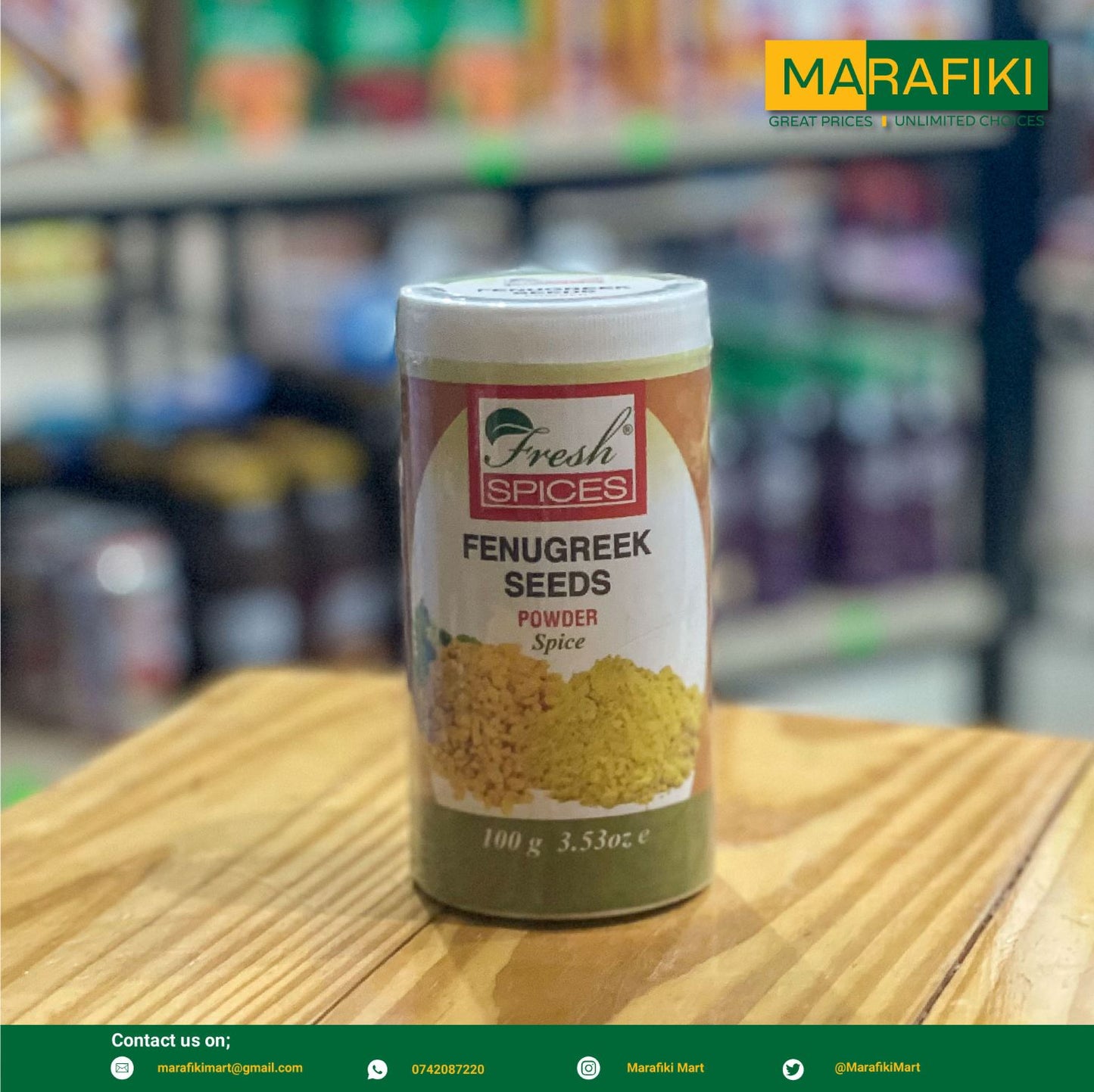 FRESH SPICES FENUGREEK SEEDS 100G