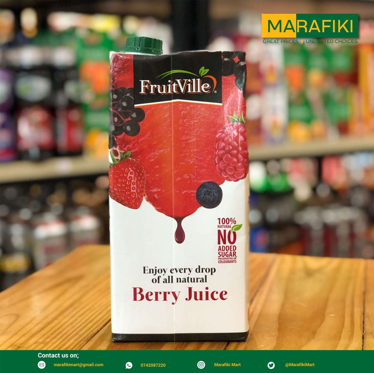 FRUITVILLE BERRY JUICE 1LTR