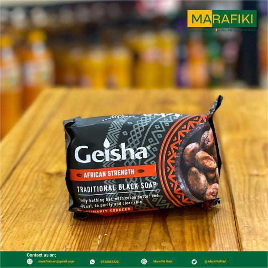 GEISHA TRAD BLACK SOAP 125G