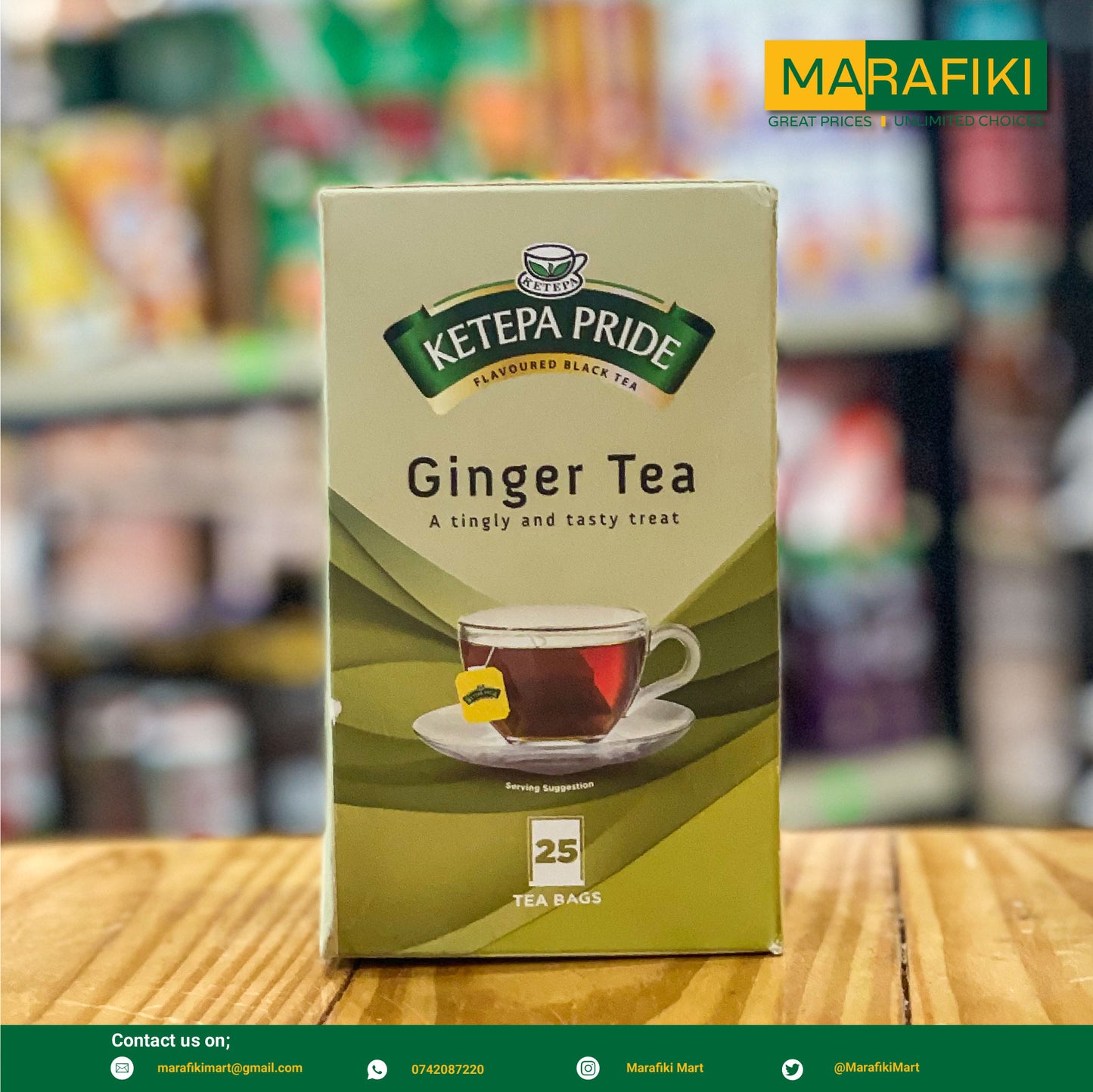 KETEPA PRIDE GINGER TEA BAGS 50G