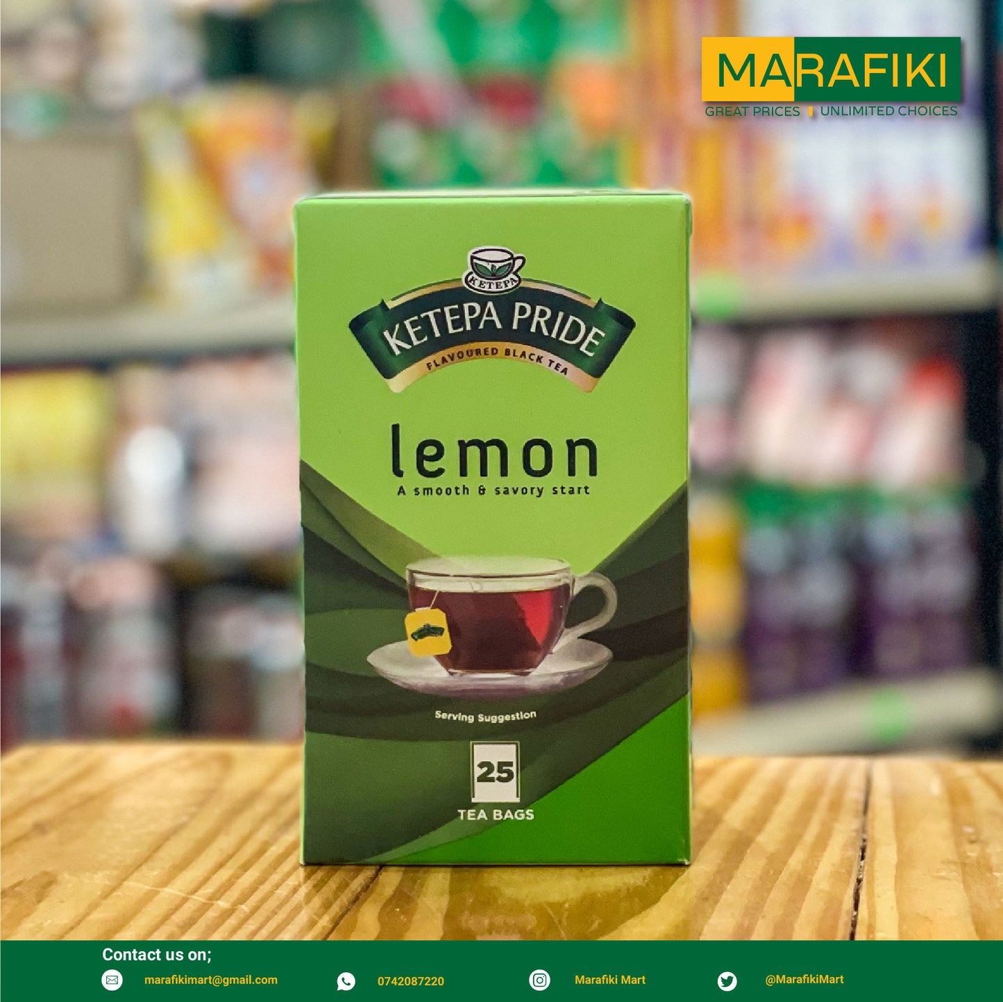 KETEPA PRIDE LEMON TEA BAGS 50G