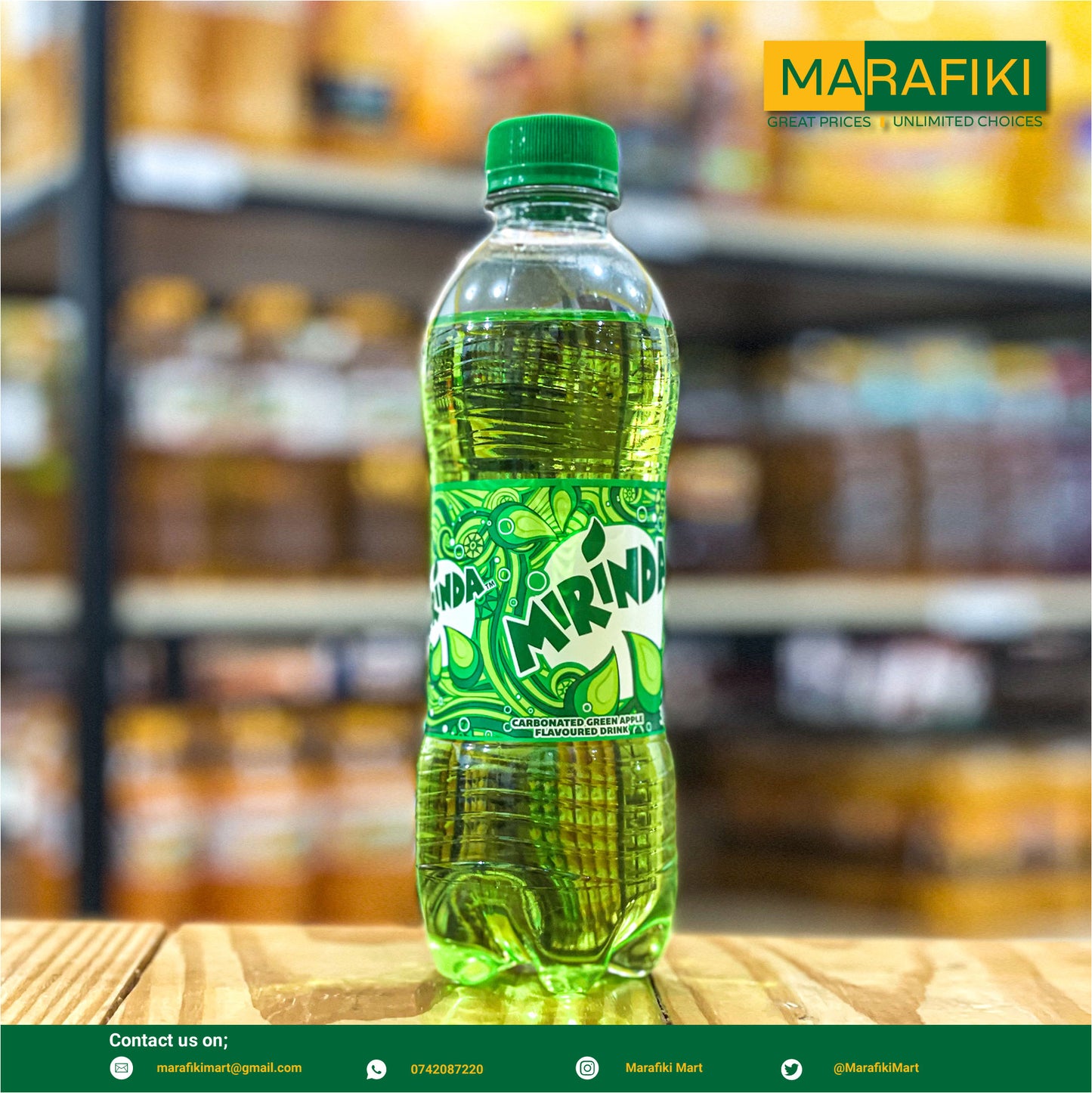 MIRINDA GREEN APPLE 330ML