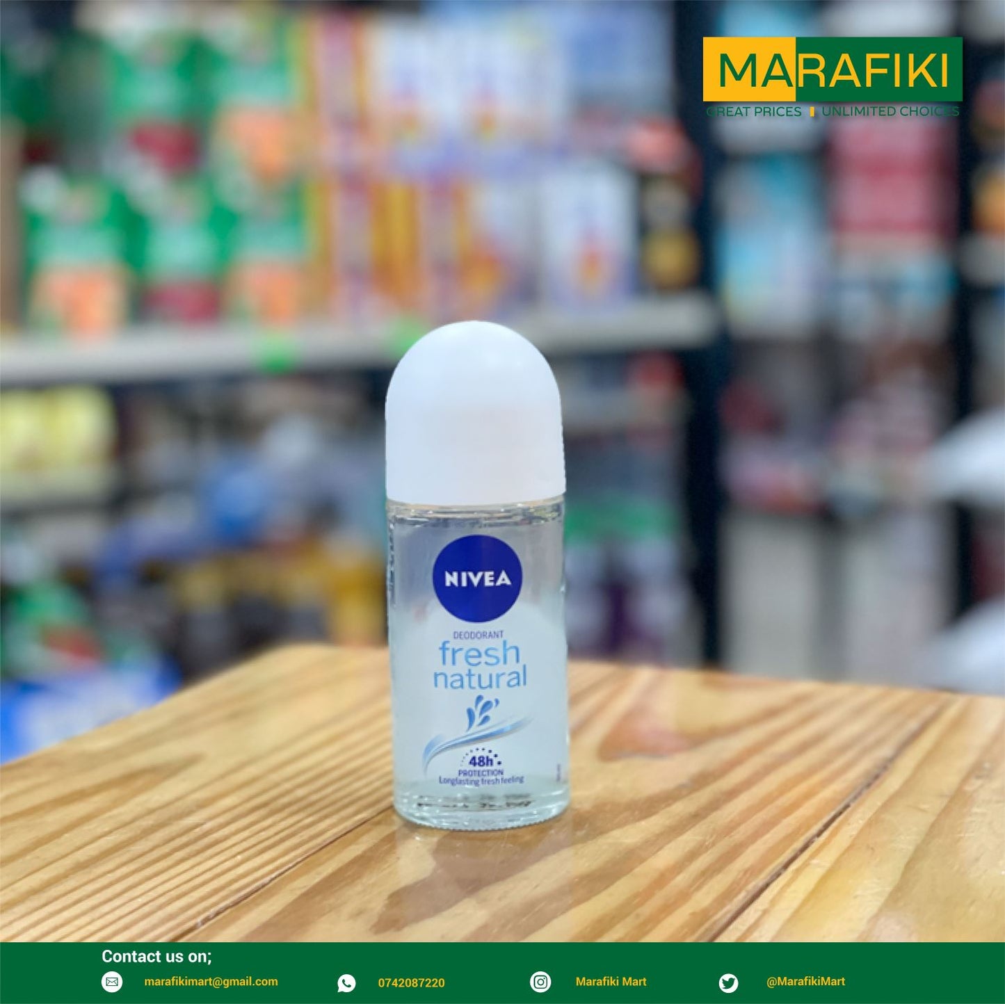 NIVEA DEO ROLL ON FRESH NATURAL 50ML