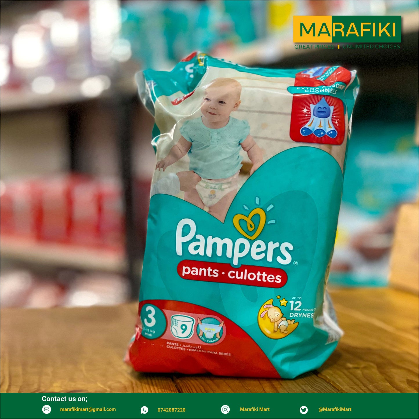 PAMPERS PANTS 3 -9PCS