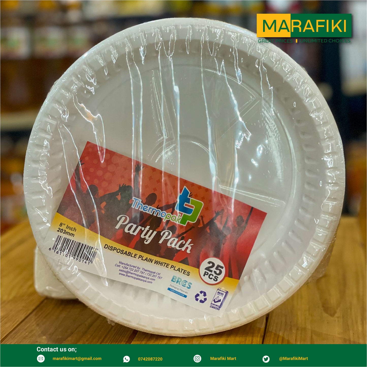 DISPOSABLE PLATES 9INCH