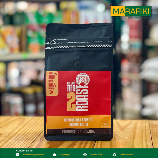 RED2ROAST MEDUIM DARK RSTD COFFEE 250G